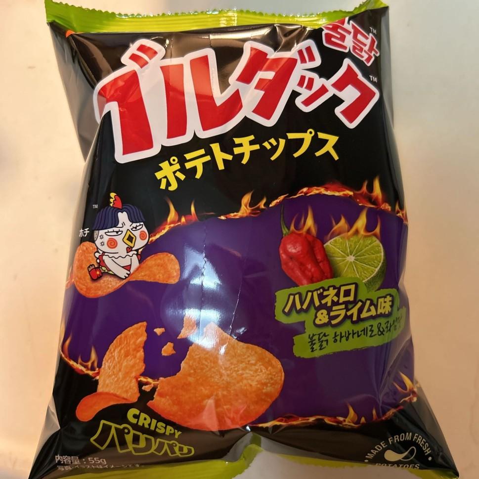 ブルダックポテトチップス ハバネロ&ライム味 0.98KM - 三養